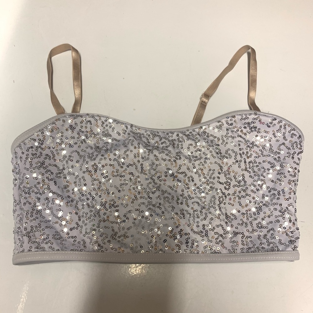 Sequin Crop Top